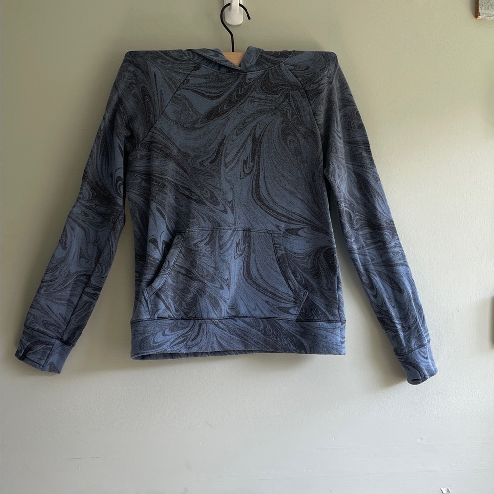 Blue Marble Pattern Sweatshirt